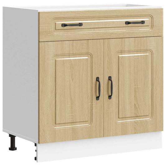 Kitchen Base Cabinet Kalmar Sonoma Oak Engineered Wood
