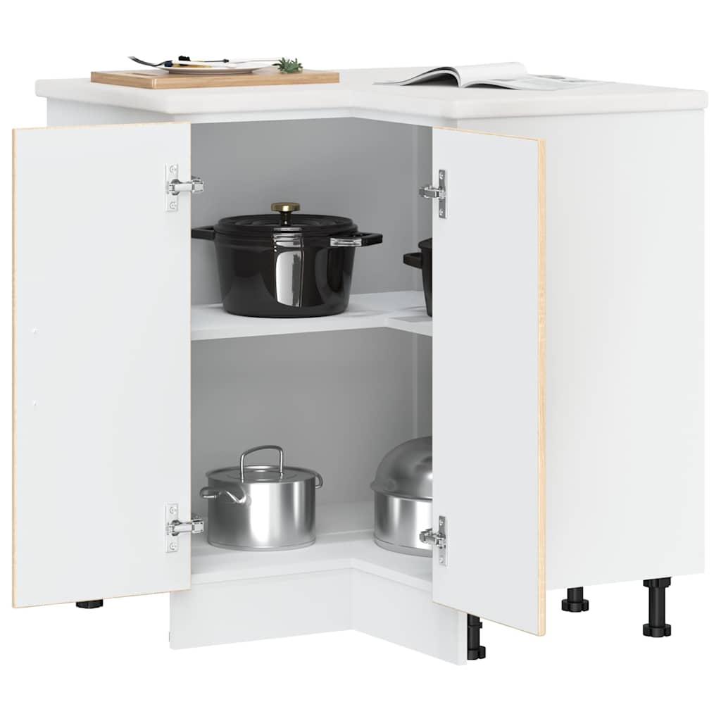 Kitchen Corner Base Cabinet Kalmar Sonoma Oak Engineered Wood