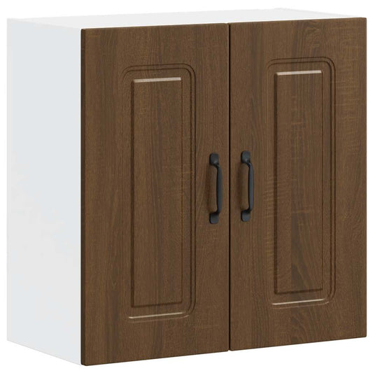 Kitchen Wall Cabinet Kalmar Brown Oak Engineered Wood