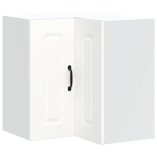 Kitchen Wall Corner Cabinet Kalmar White Engineered Wood