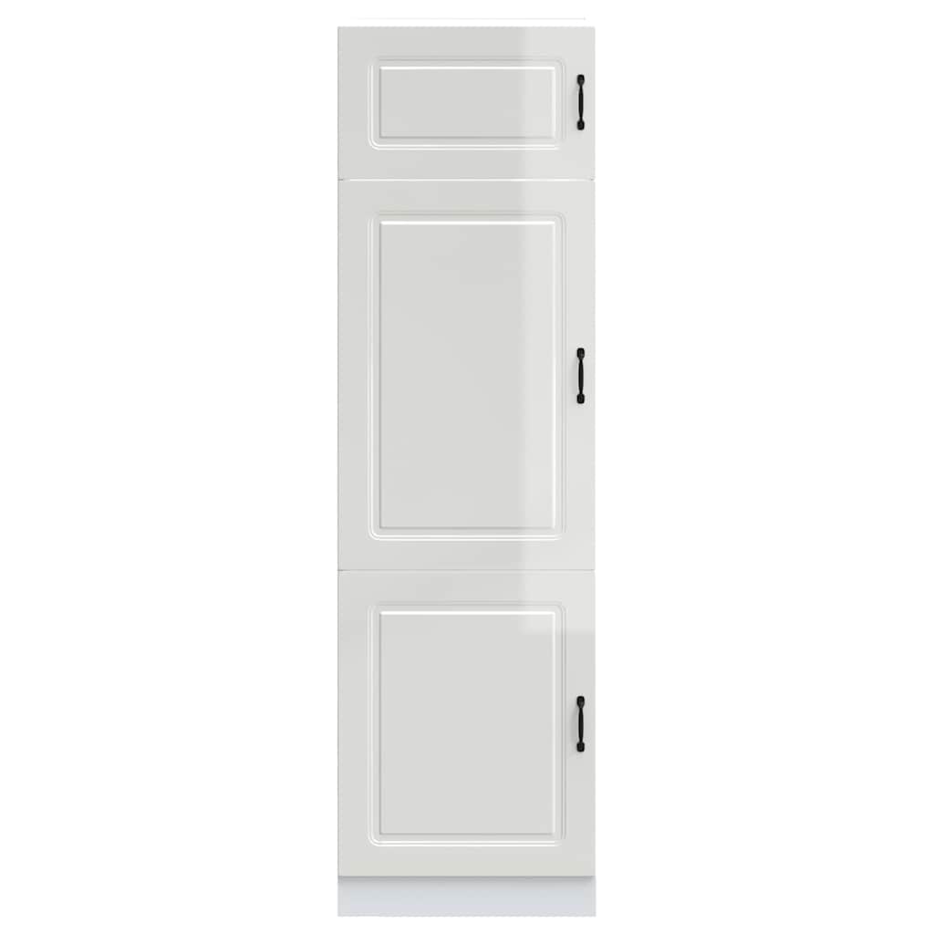 Kitchen Cupboard Kalmar High Gloss White Engineered Wood