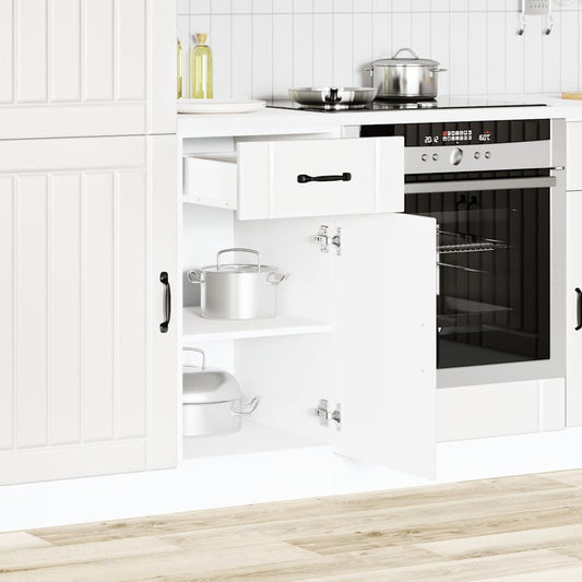 Kitchen Base Cabinet Lucca White Engineered Wood