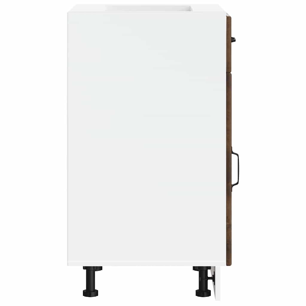 Kitchen Base Cabinet Lucca Smoked Oak Engineered Wood