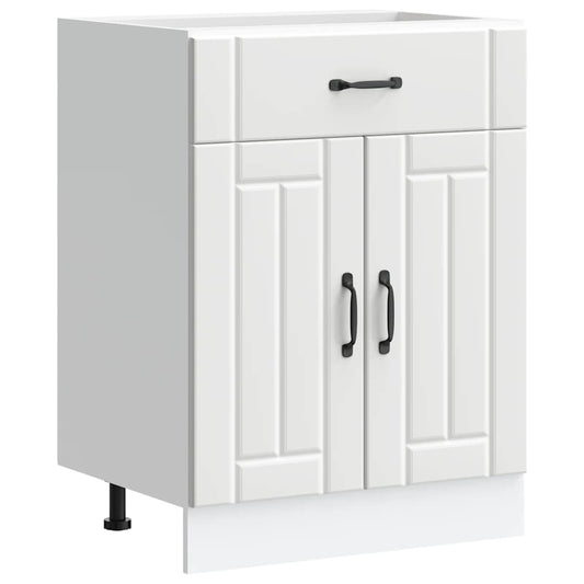 Kitchen Base Cabinet Lucca White Engineered Wood