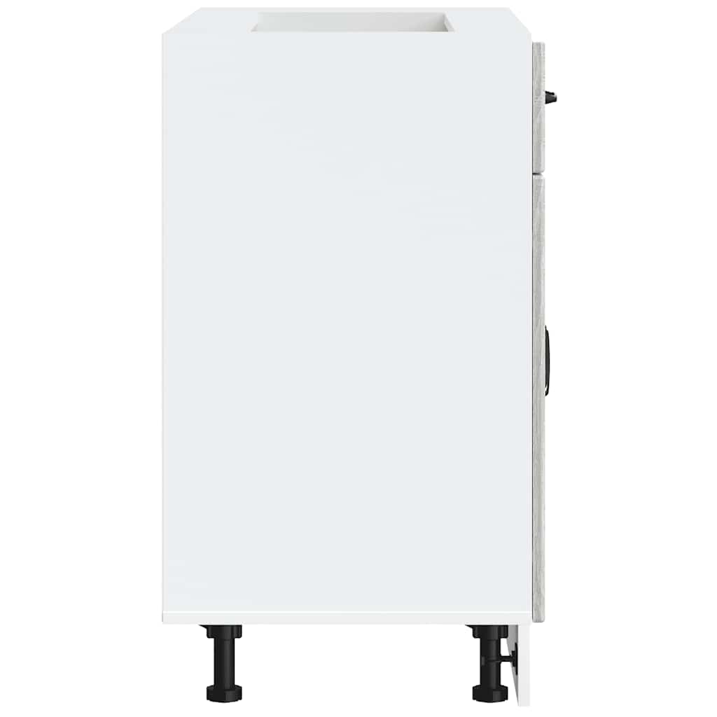 Kitchen Base Cabinet Lucca Grey Sonoma Engineered Wood