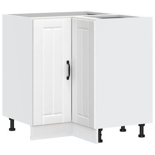 Kitchen Corner Base Cabinet Lucca White Engineered Wood