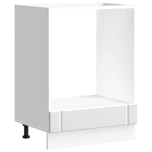 Oven Cabinet Lucca White Engineered Wood