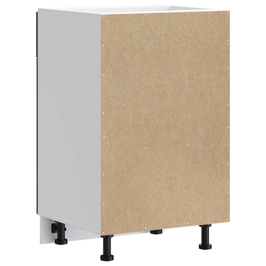 Kitchen Base Cabinet Porto Black Engineered Wood