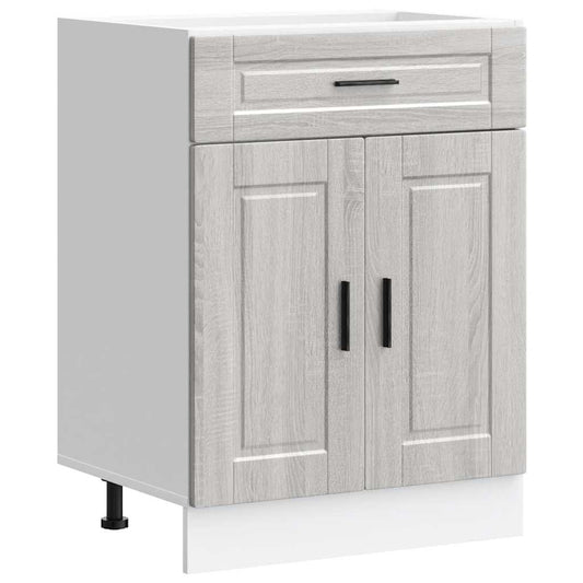 Kitchen Base Cabinet Porto Grey Sonoma Engineered Wood