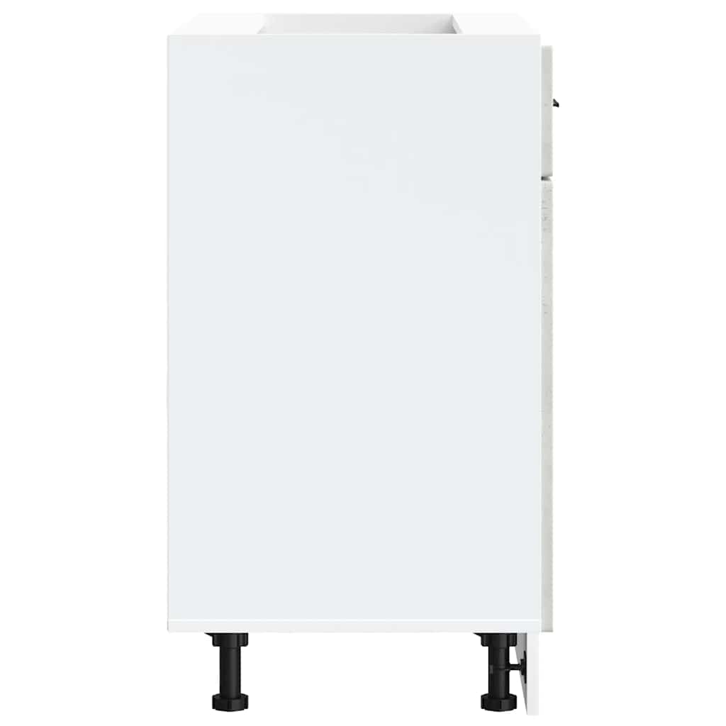 Kitchen Base Cabinet Porto Concrete Grey Engineered Wood