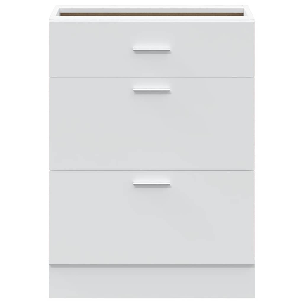 Kitchen Base Cabinet Lyon White Engineered Wood