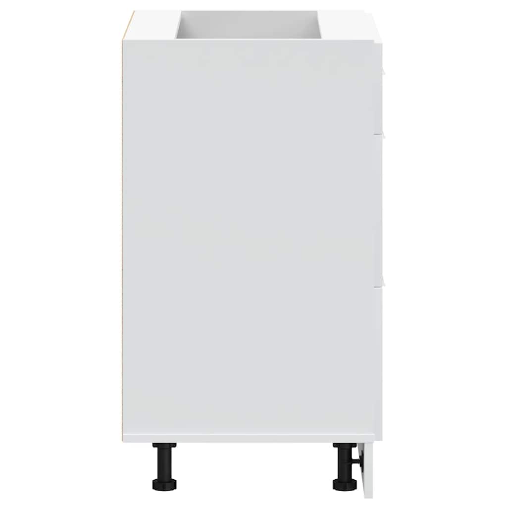 Kitchen Base Cabinet Lyon White Engineered Wood