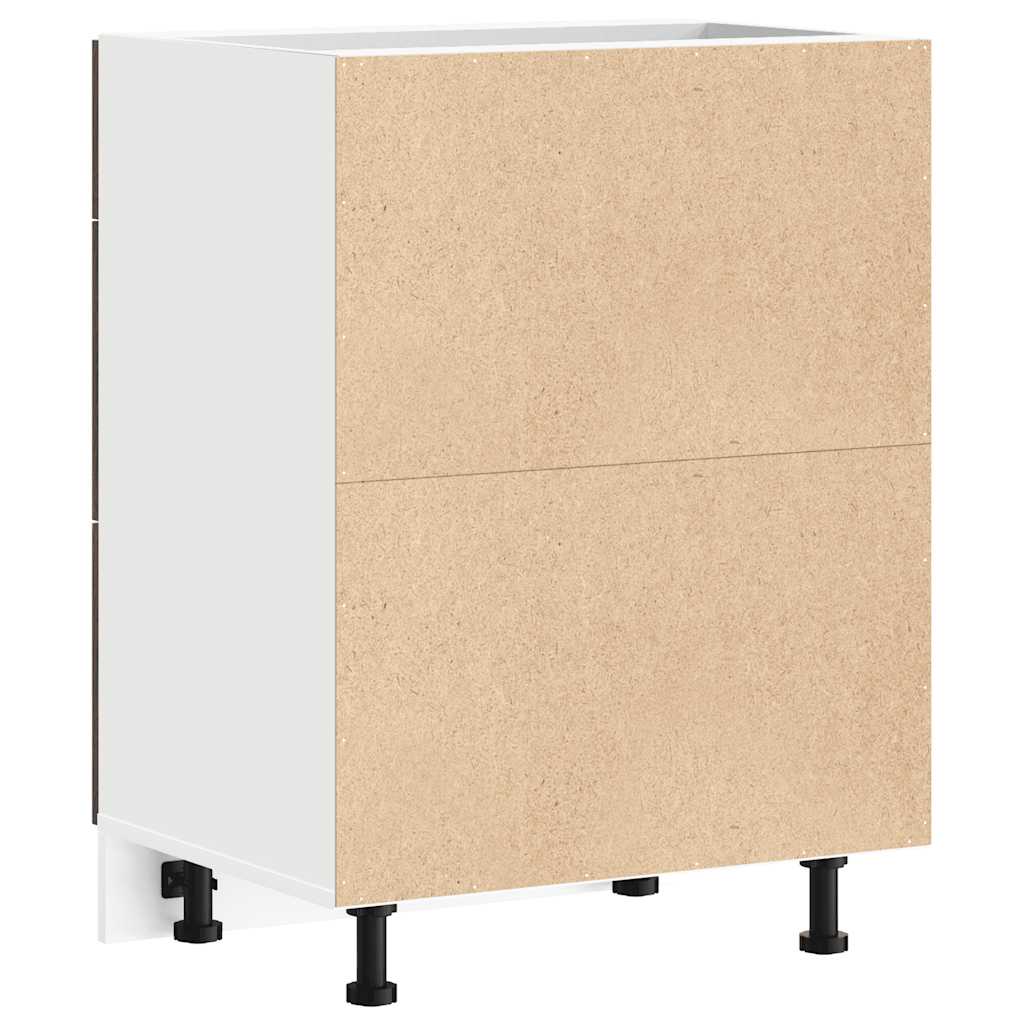 Kitchen Base Cabinet Lyon Smoked Oak Engineered Wood