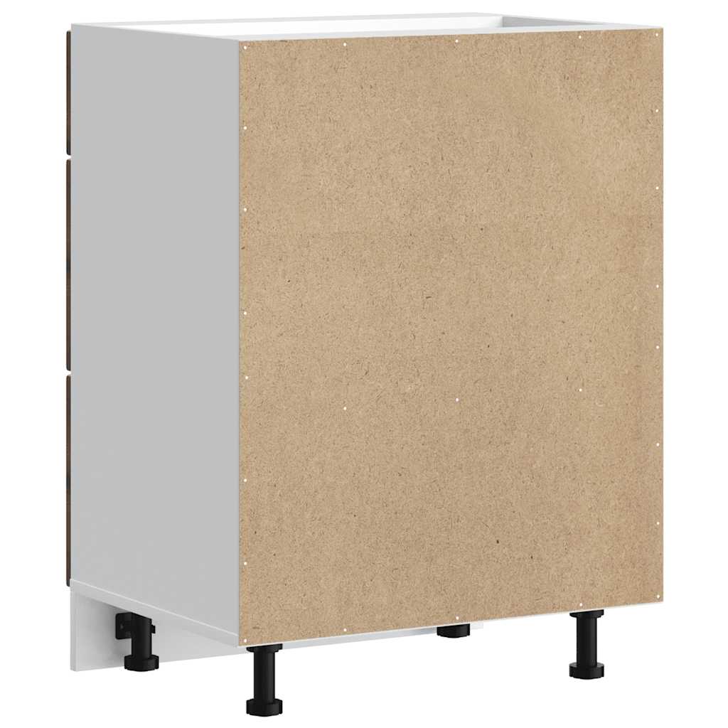 Kitchen Base Cabinet Porto Smoked Oak Engineered Wood