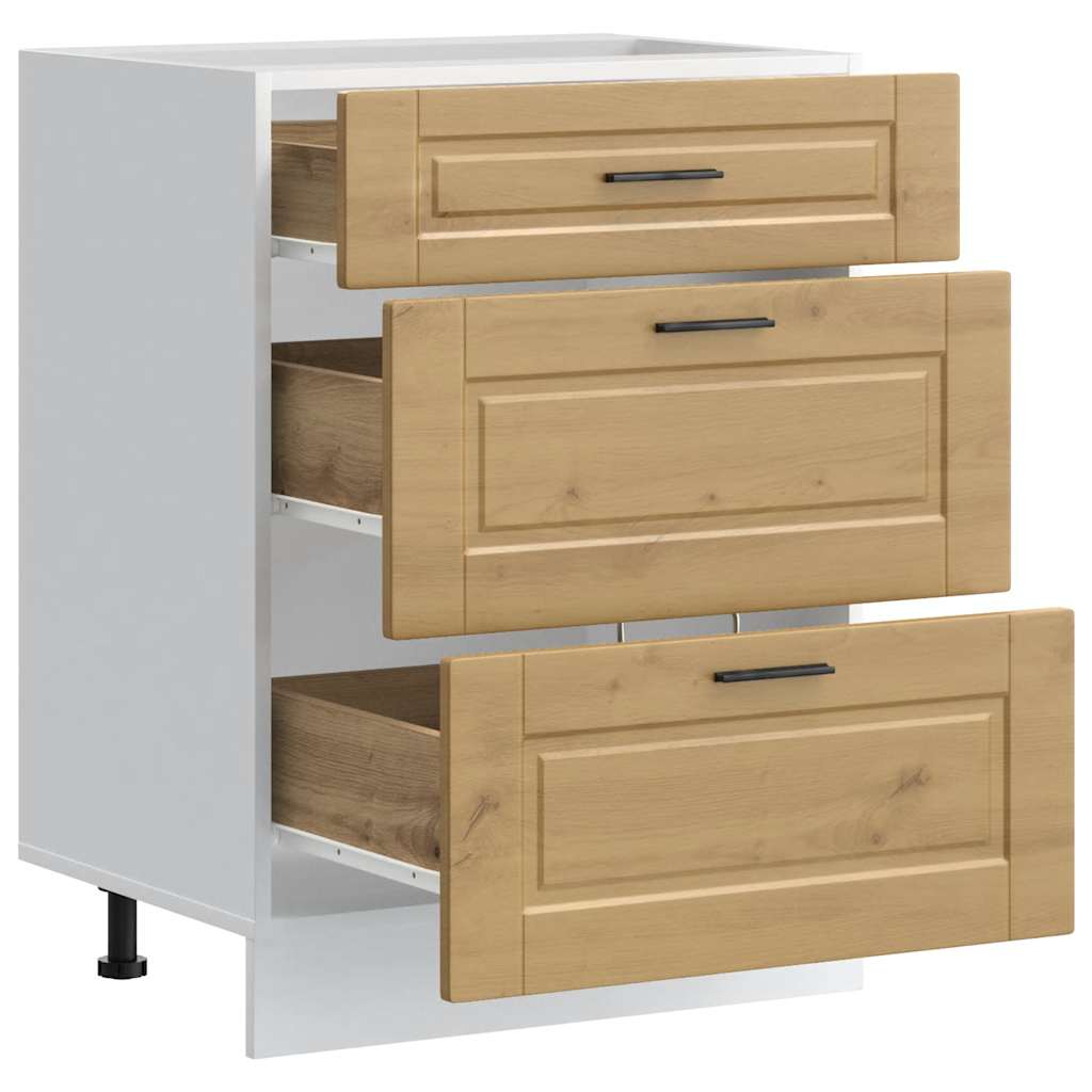 Kitchen Base Cabinet Porto Artisan Oak Engineered Wood