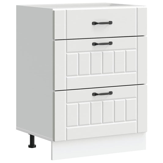 Kitchen Base Cabinet Lucca White Engineered Wood