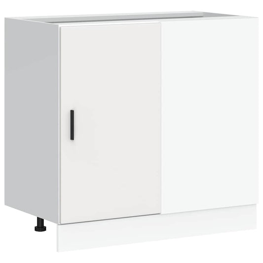 Kitchen Base Cabinet Lyon White Engineered Wood
