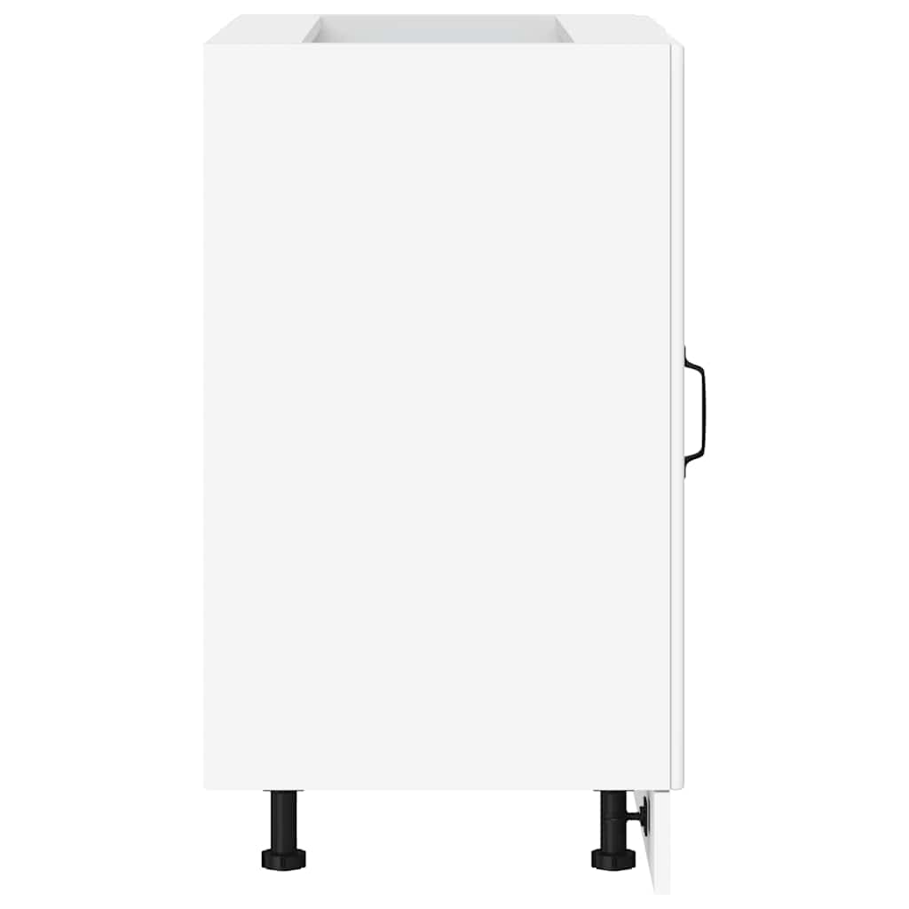 Kitchen Base Cabinet Lyon White Engineered Wood