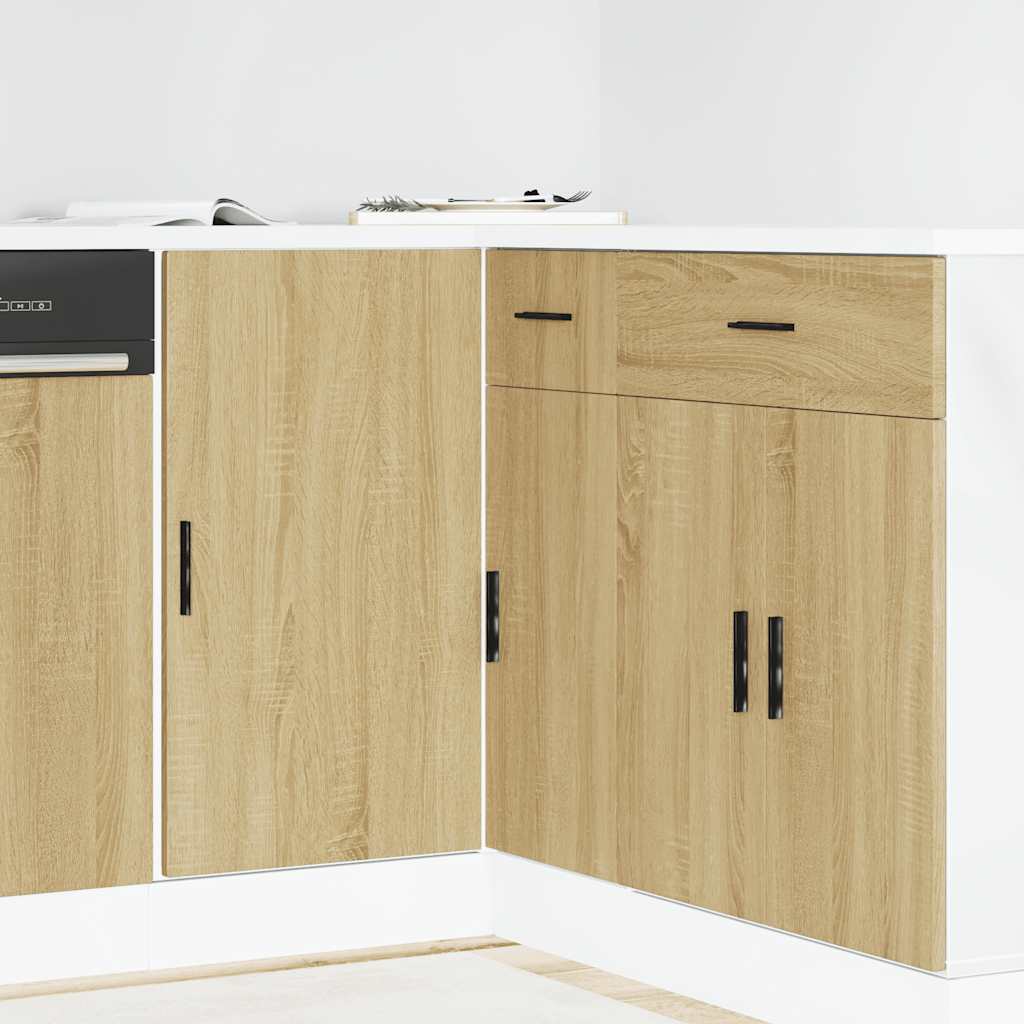 Kitchen Base Cabinet Lyon Sonoma Oak Engineered Wood
