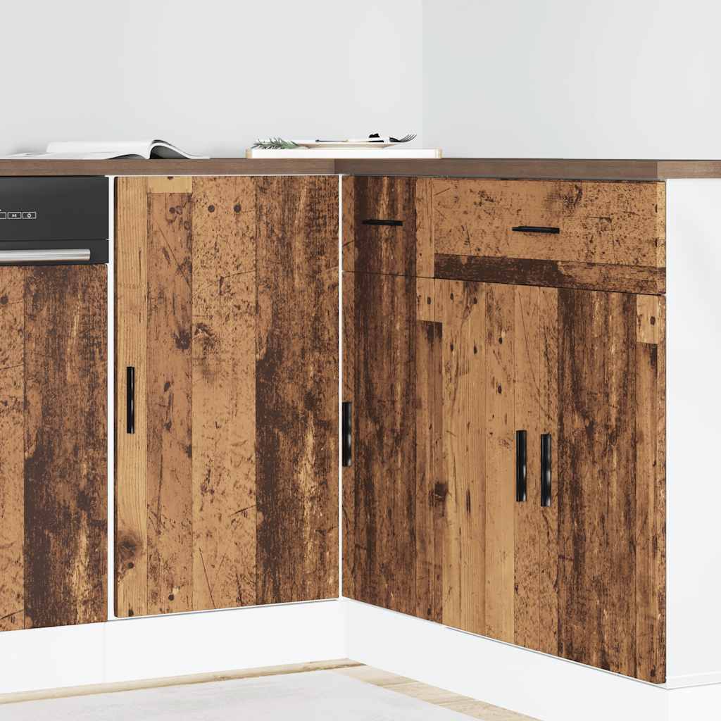 Kitchen Base Cabinet Lyon Old Wood Engineered Wood