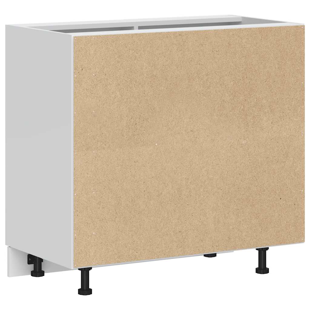 Kitchen Base Cabinet Porto White Engineered Wood