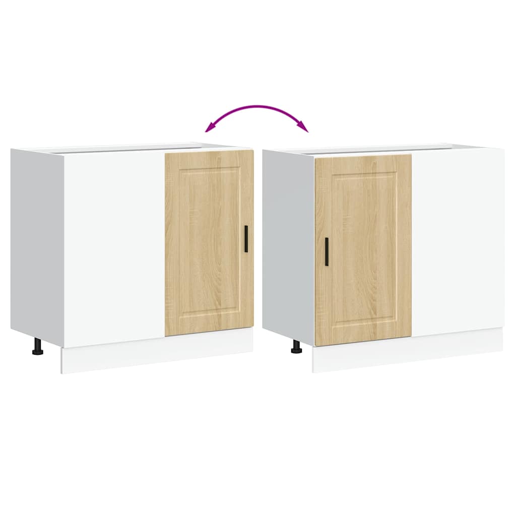 Kitchen Base Cabinet Porto Sonoma Oak Engineered Wood