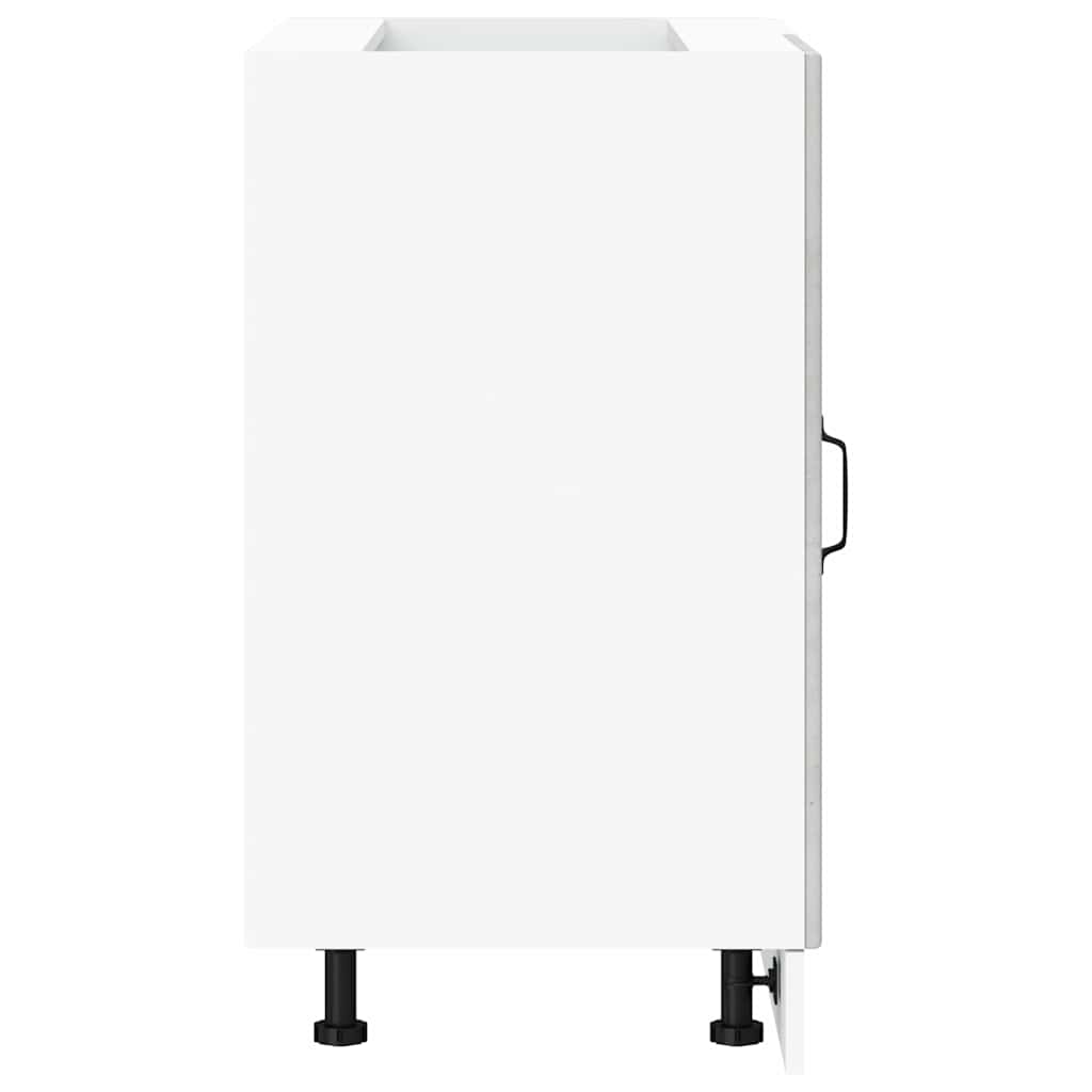 Kitchen Base Cabinet Porto Concrete Grey Engineered Wood