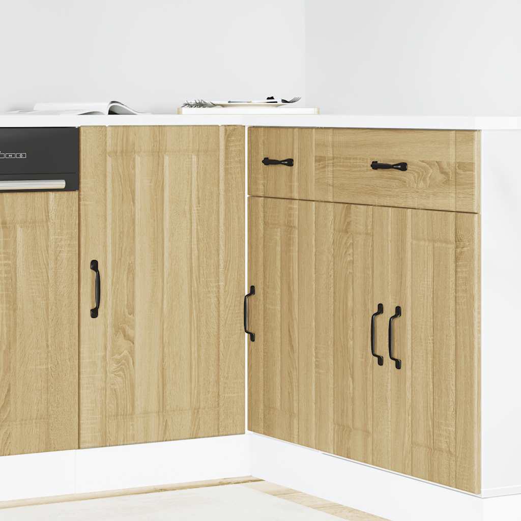 Kitchen Base Cabinet Lucca Sonoma Oak Engineered Wood