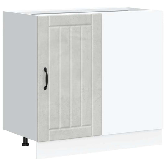 Kitchen Base Cabinet Lucca Concrete Grey Engineered Wood