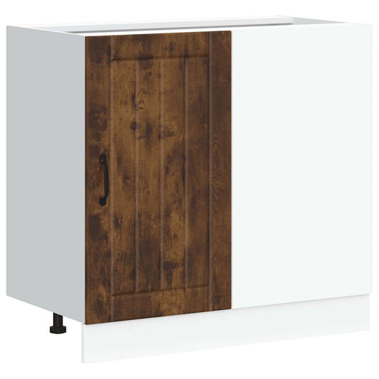 Kitchen Base Cabinet Lucca Smoked Oak Engineered Wood