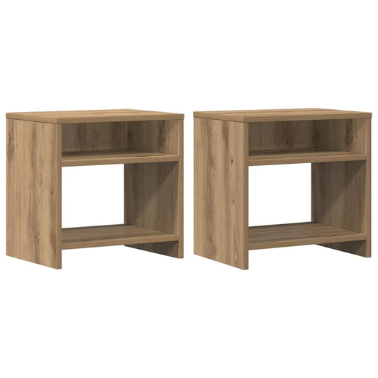 Bedside Cabinets 2 pcs Aritisian Oak 40x30x40 cm Engineered Wood