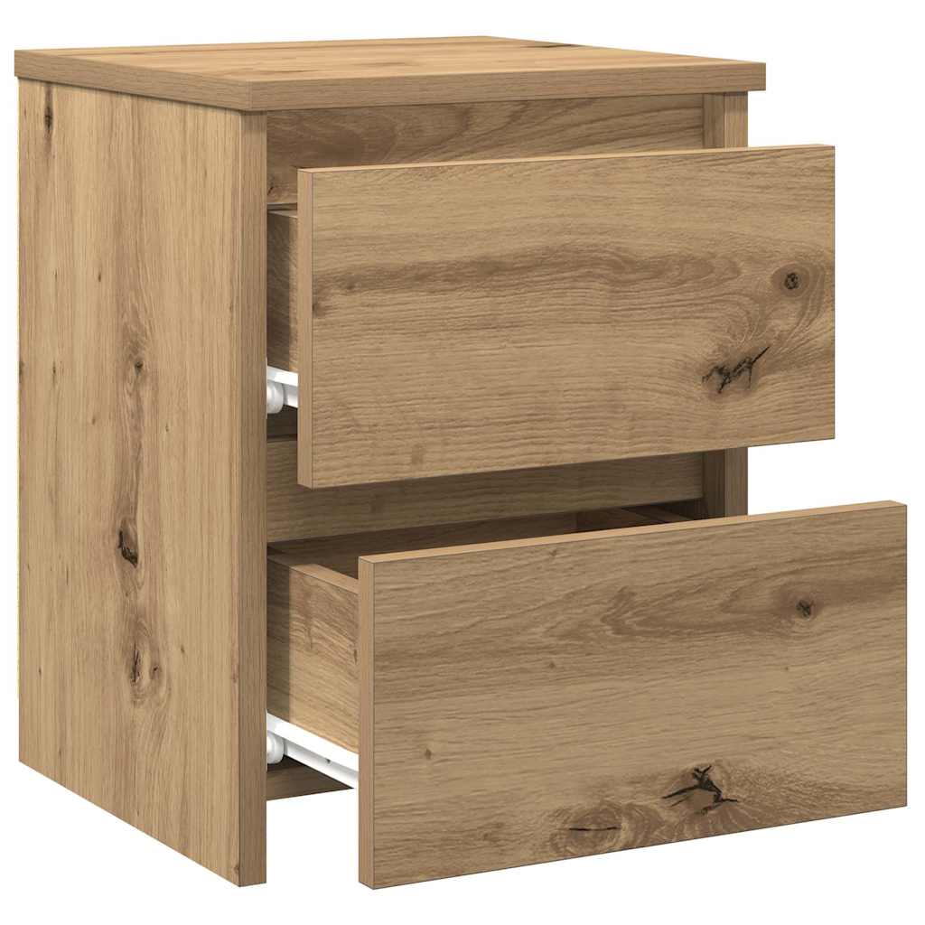 Bedside Cabinets 2 pcs Artisan Oak 30x30x40 cm Engineered Wood