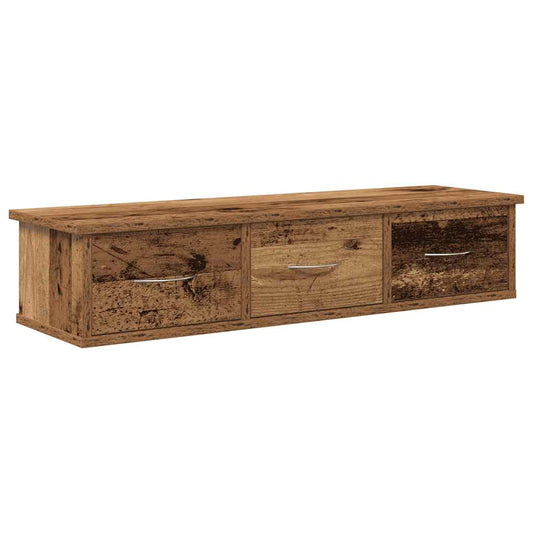 Wall Cabinet Old Wood 88x26x18,5 cm Engineered Wood