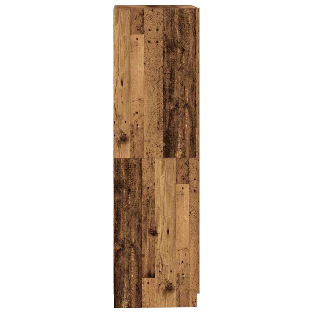 Wardrobe Old Wood 90x52x200 cm Engineered Wood