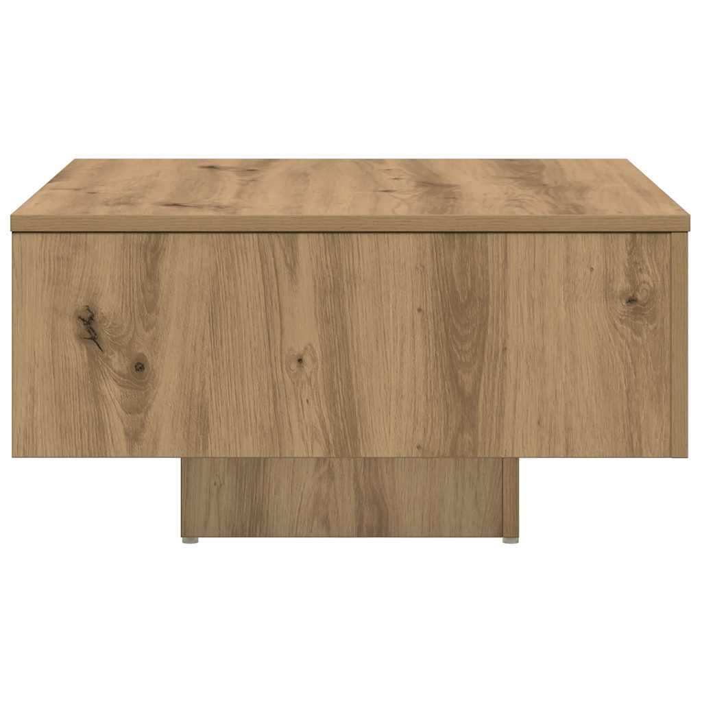 Coffee Table Artisan Oak 60x60x31.5 cm Engineered Wood