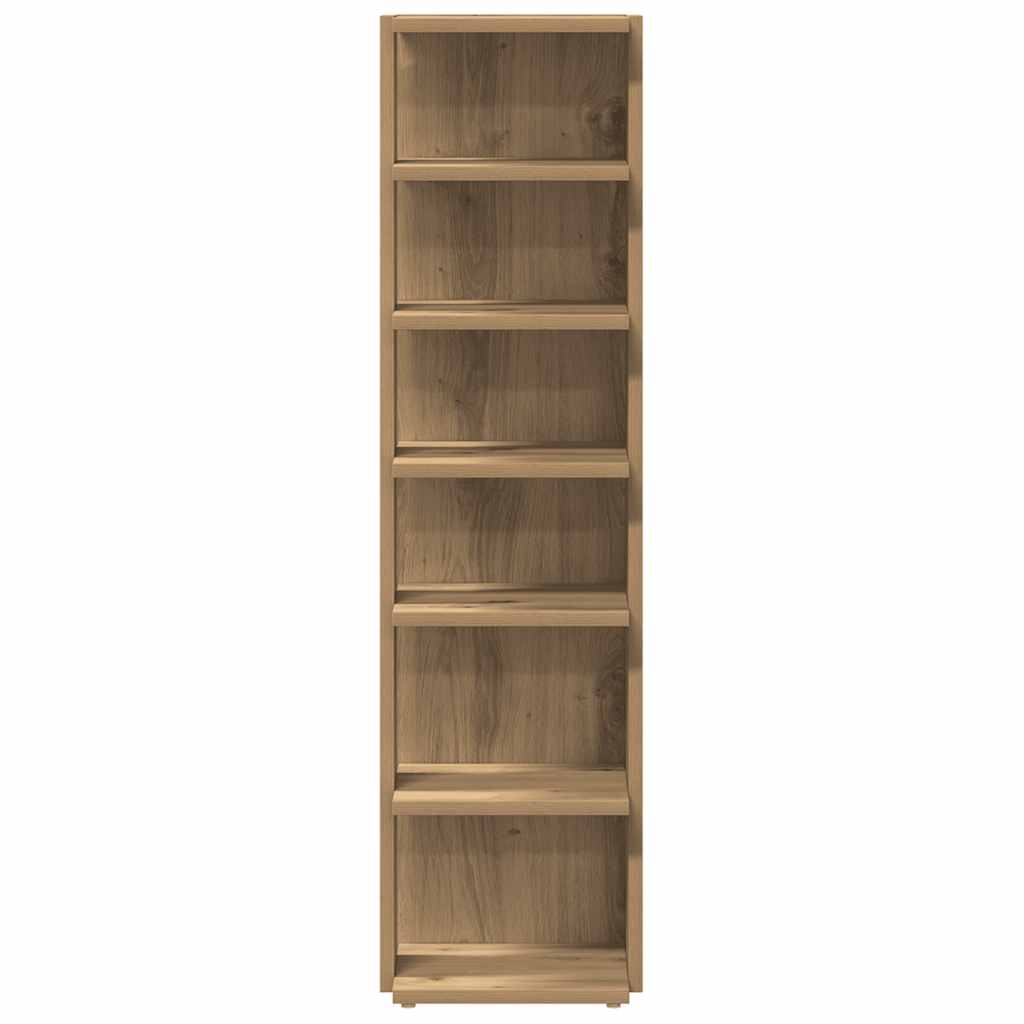 Shoe Cabinet Artisan Oak 28x27x102 cm Engineered Wood