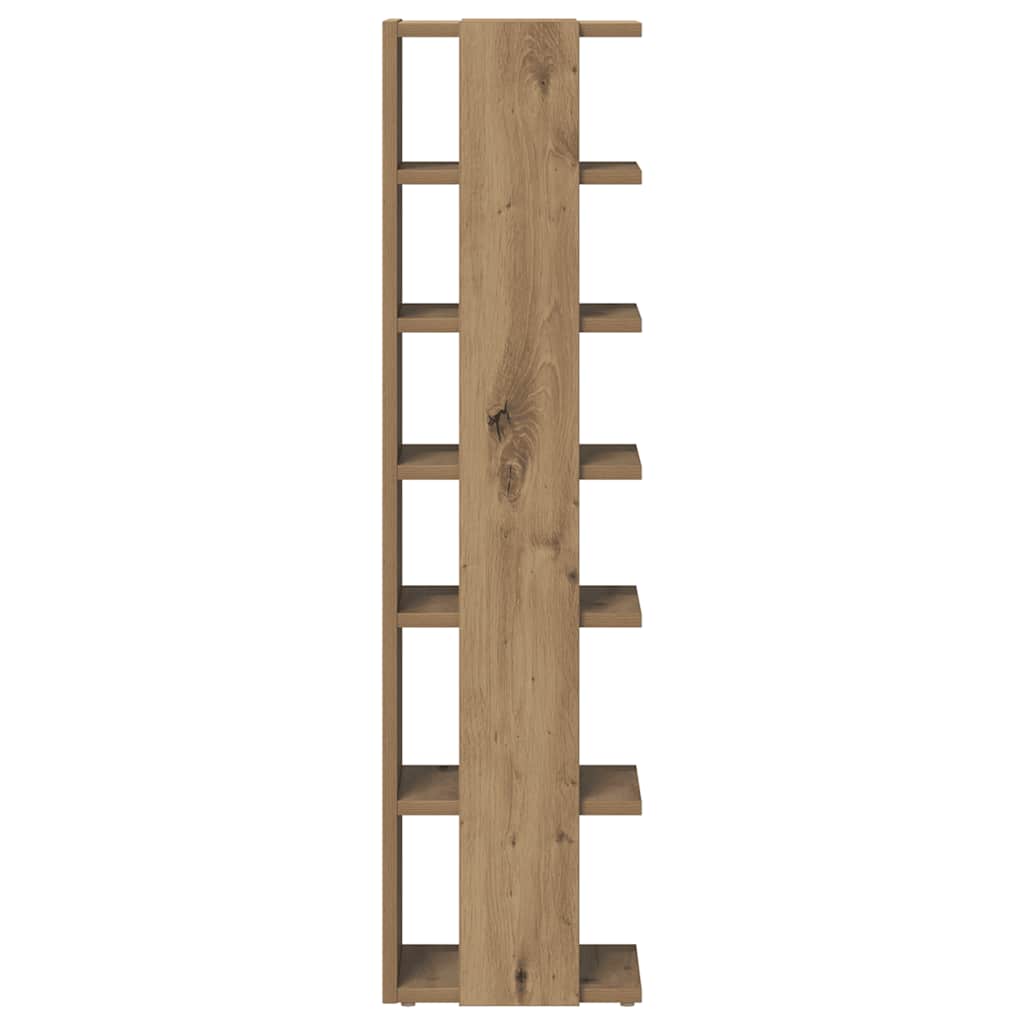 Shoe Cabinet Artisan Oak 28x27x102 cm Engineered Wood