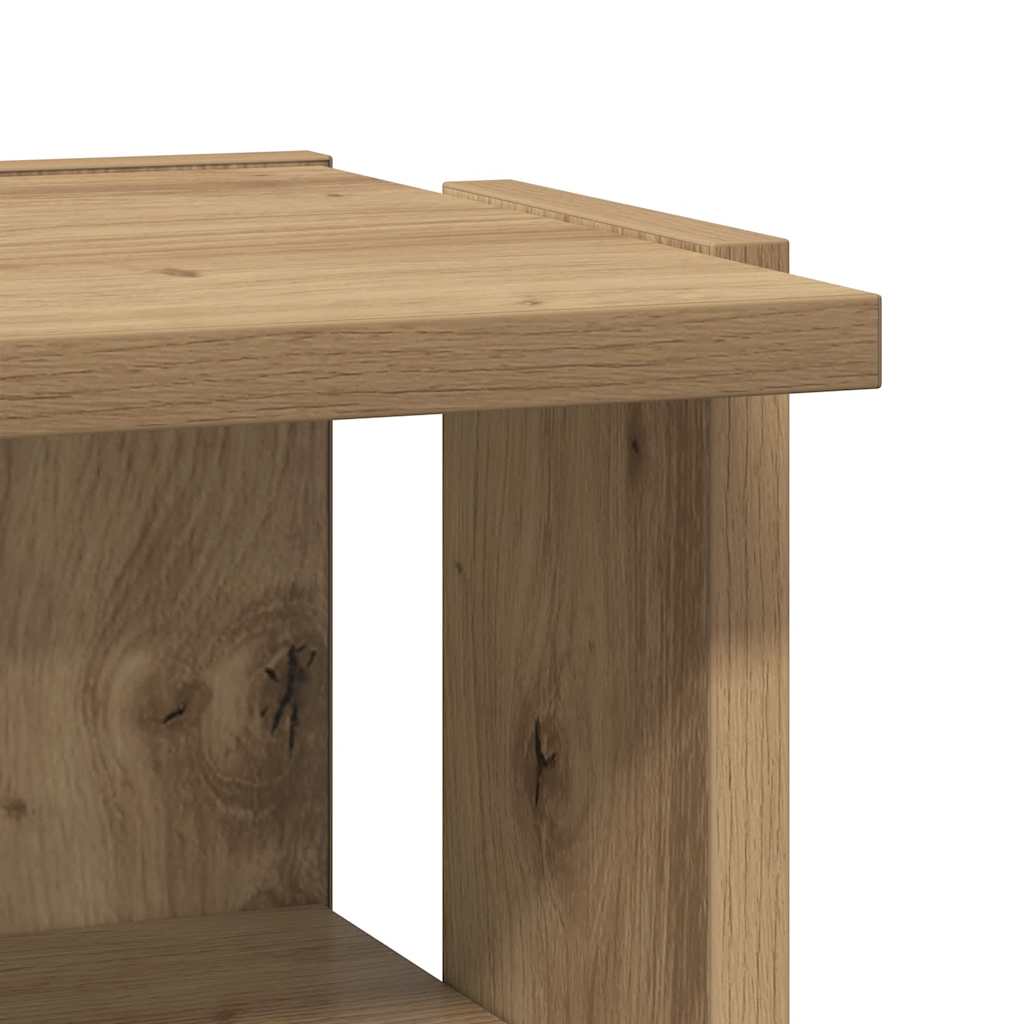 Shoe Cabinet Artisan Oak 28x27x102 cm Engineered Wood