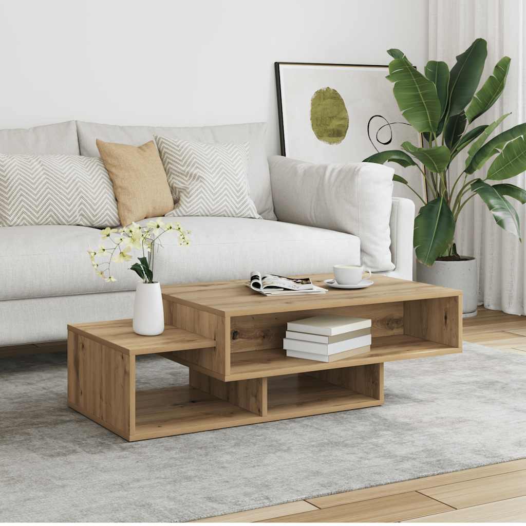 Coffee Table Artisan Oak 105x55x32 cm Engineered Wood
