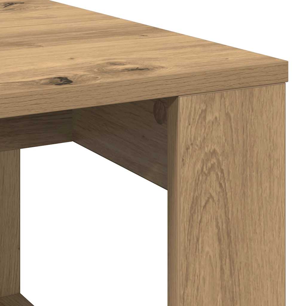 Coffee Table Artisan Oak 102x50x35 cm Engineered Wood