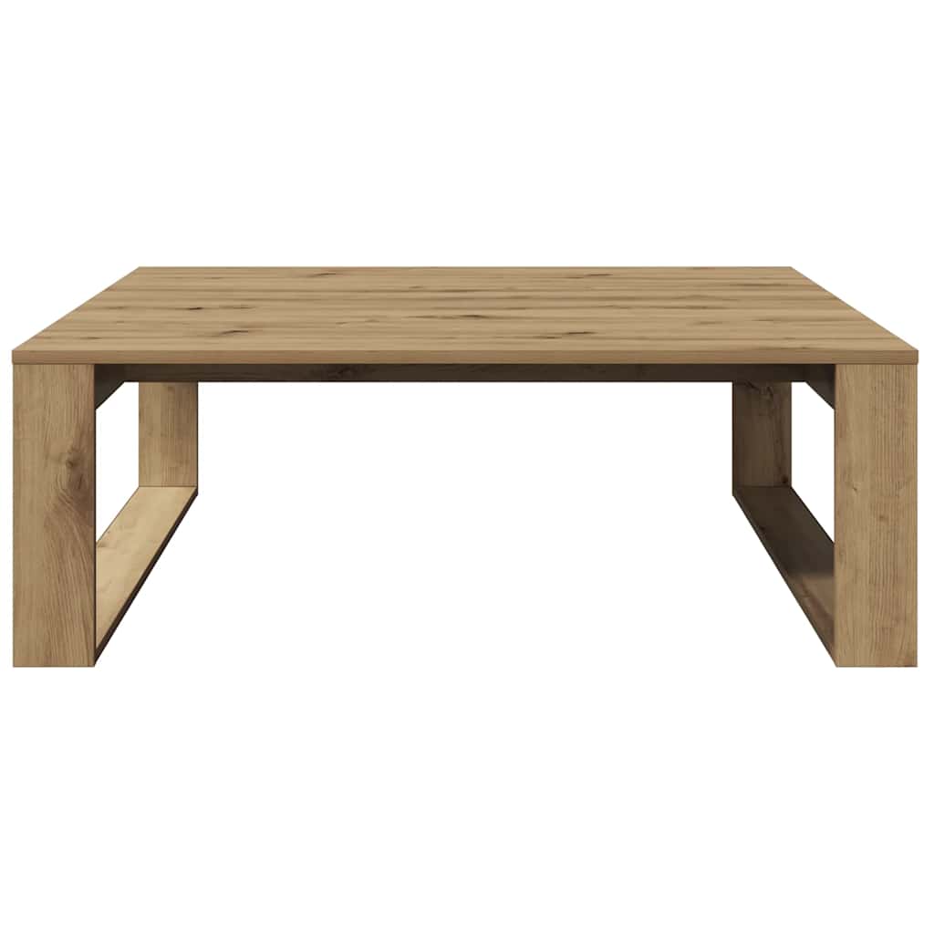 Coffee Table Artisan Oak 100x100x35 cm Engineered Wood