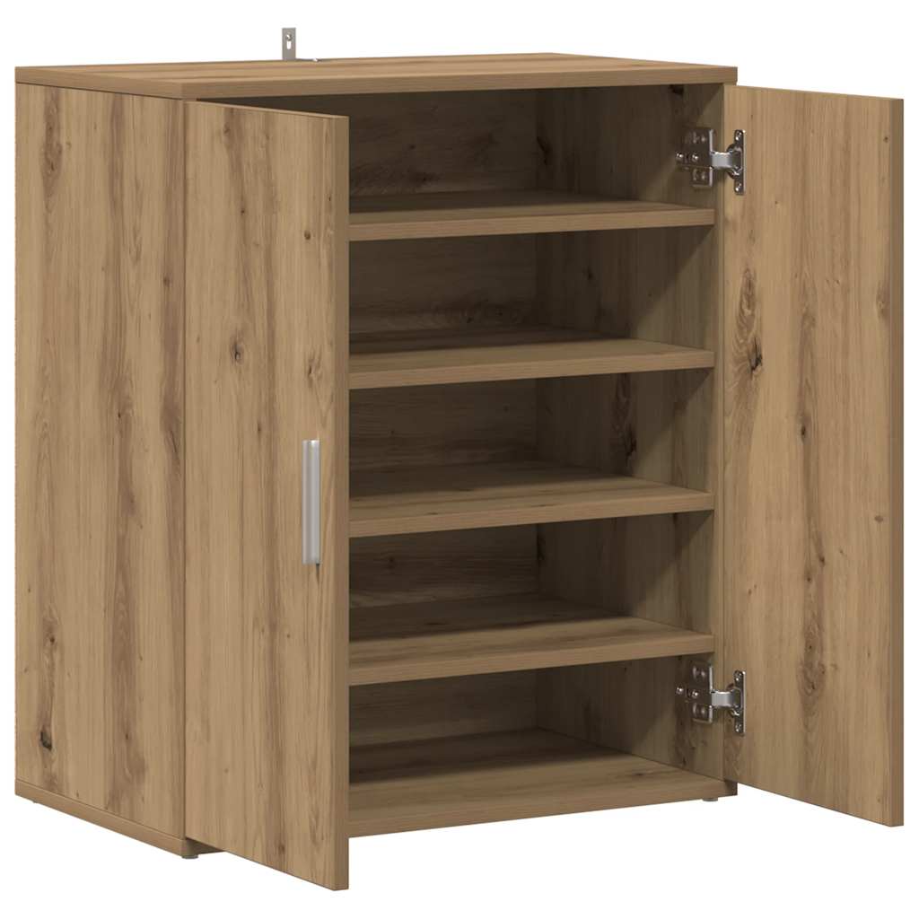 Shoe Cabinet 60 x 35 x 70 cm Artisan Oak 5 shelves