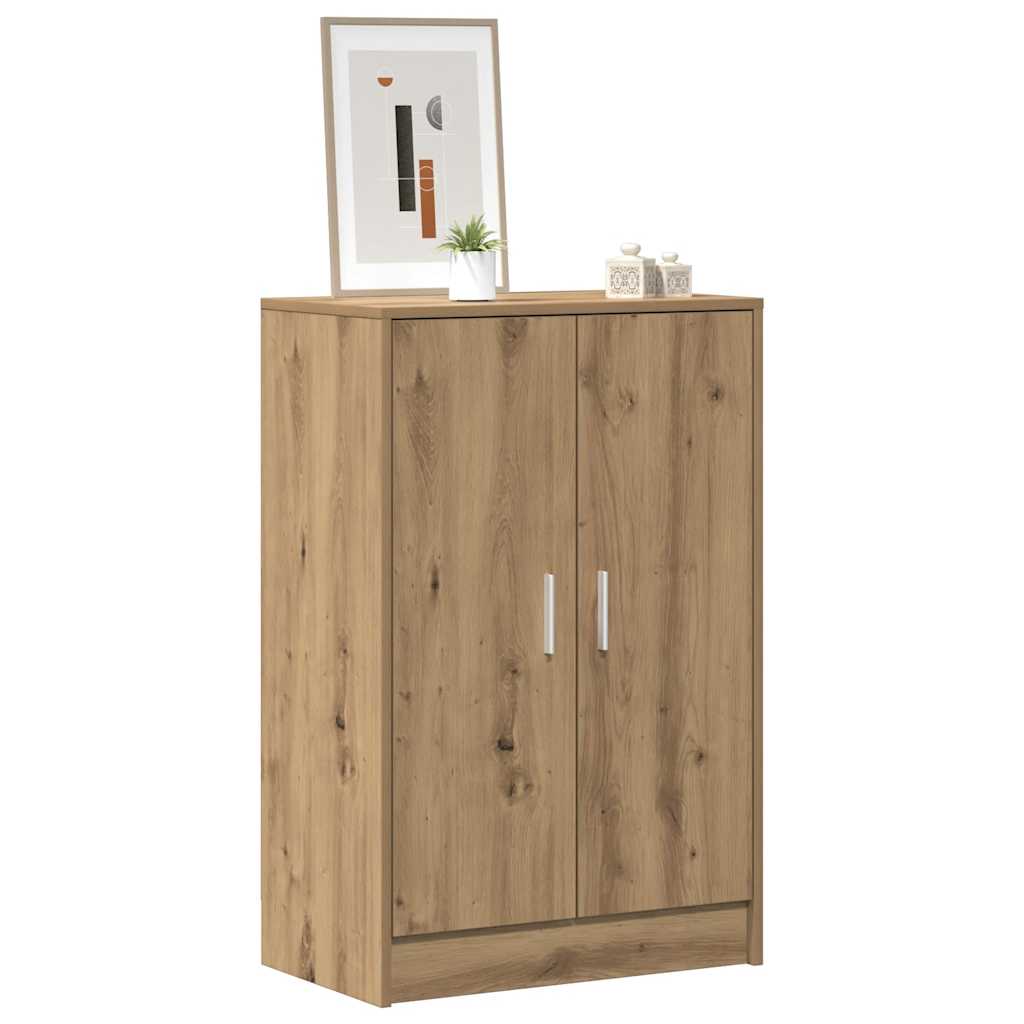 Shoe Cabinet Artisan Oak 60x35x92 cm Engineered Wood