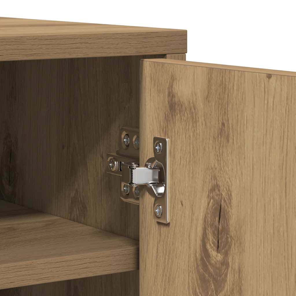Shoe Cabinet Artisan Oak 60x35x92 cm Engineered Wood