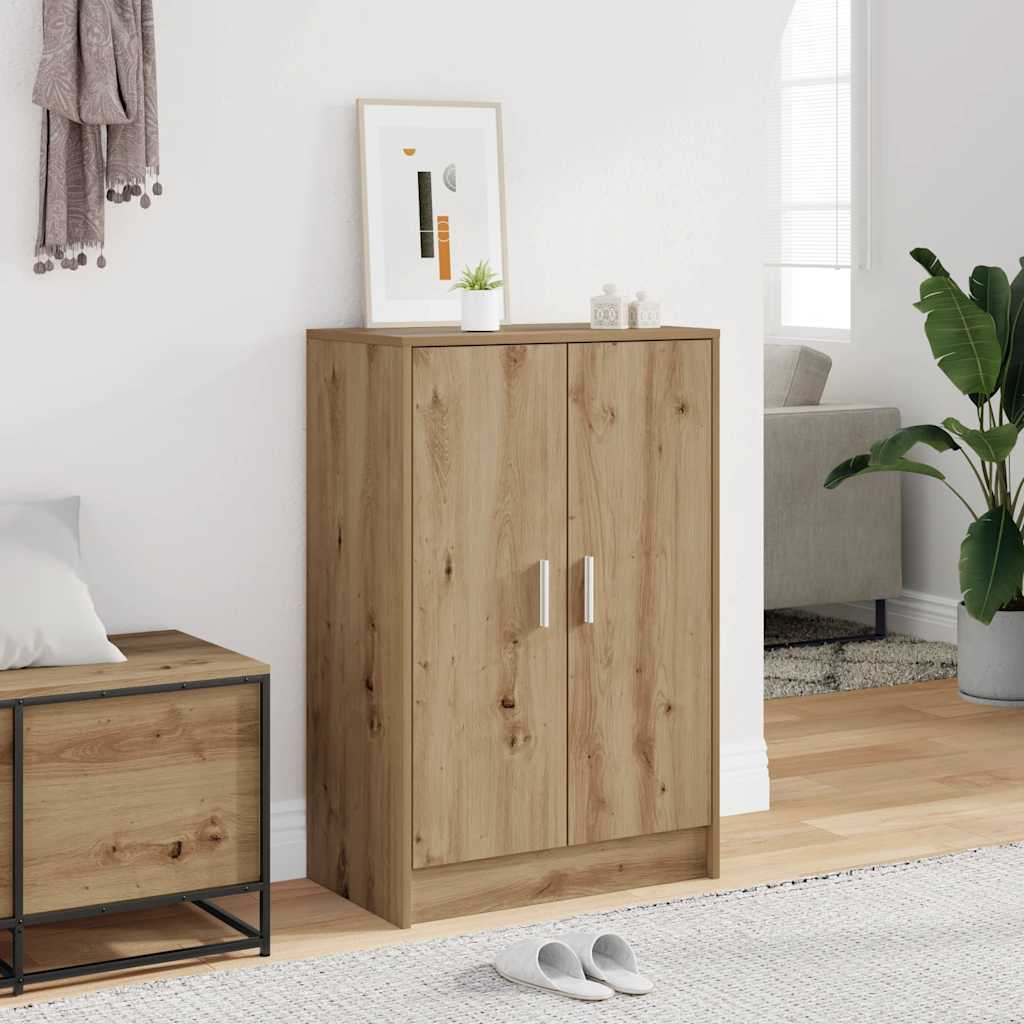 Shoe Cabinet Artisan Oak 60x35x92 cm Engineered Wood