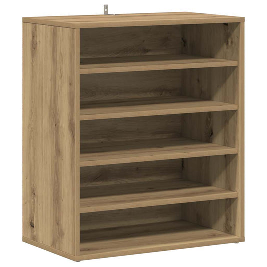 Shoe Cabinet 60 x 35 x 70 cm Artisan Oak 5 shelves