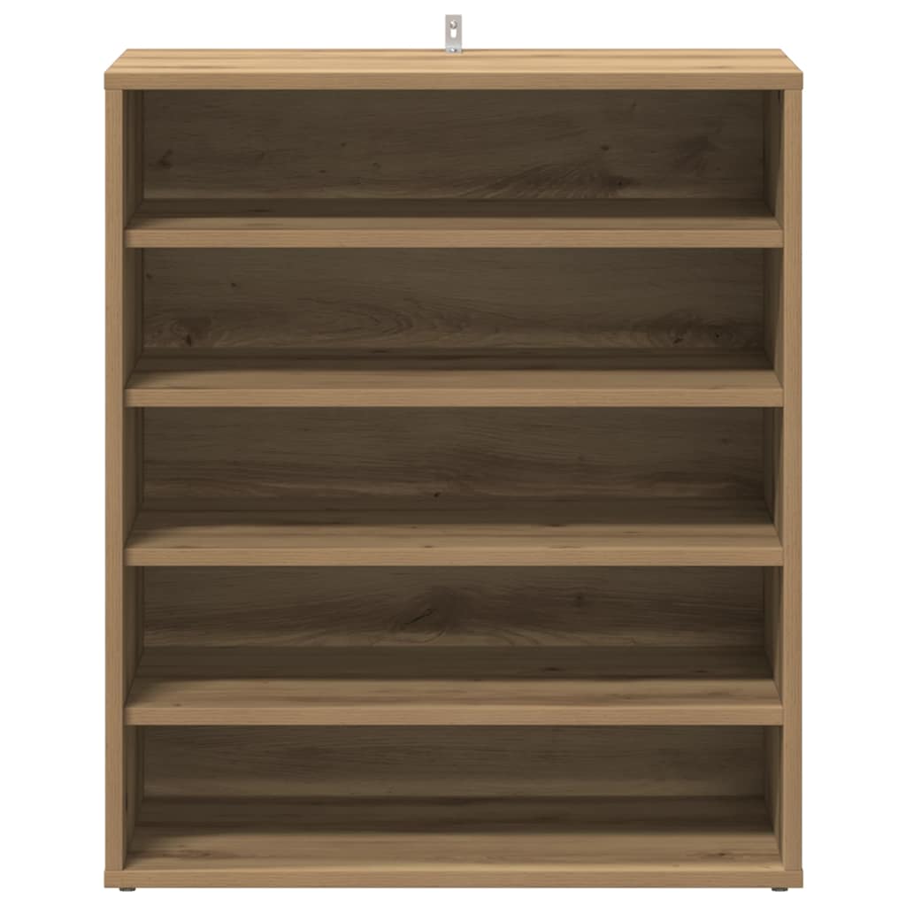Shoe Cabinet Artisan Oak 60x35x70 cm Engineered Wood