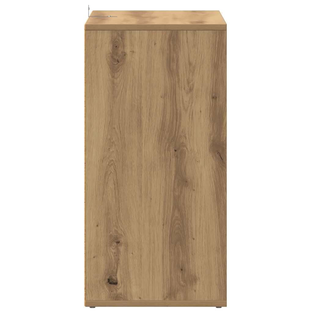 Shoe Cabinet Artisan Oak 60x35x70 cm Engineered Wood