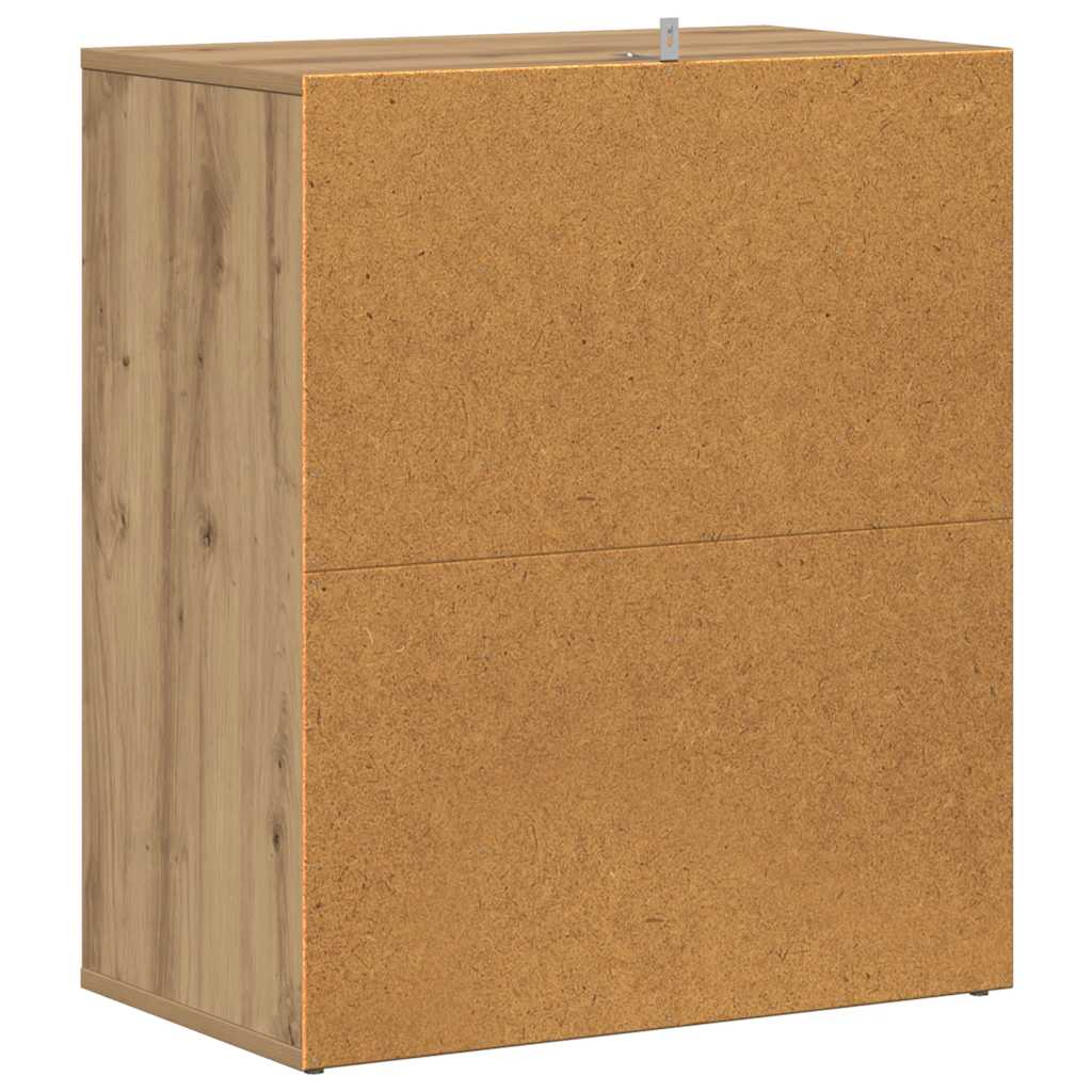 Shoe Cabinet Artisan Oak 60x35x70 cm Engineered Wood