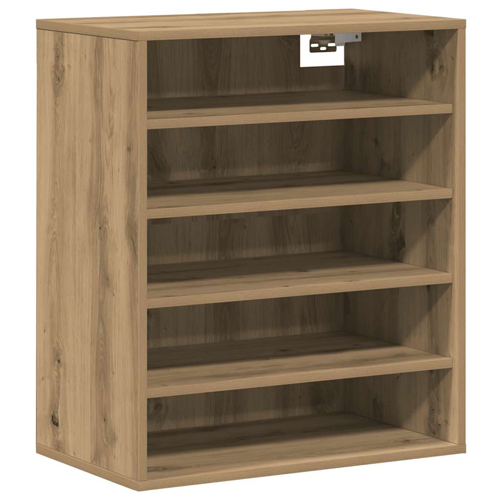 Shoe Cabinet 60 x 35 x 70 cm Artisan Oak 5 shelves